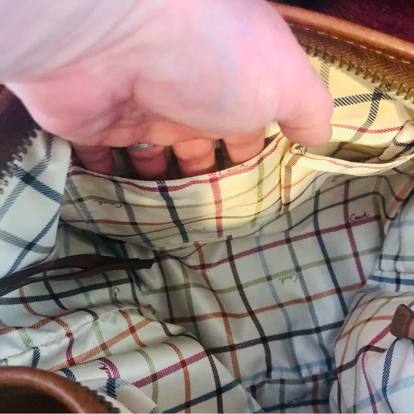 😍*RARE* COACH LARGE BLEEKER FELICIA COGNAC LEATHER HOBO! 😍 - Picture 9 of 16